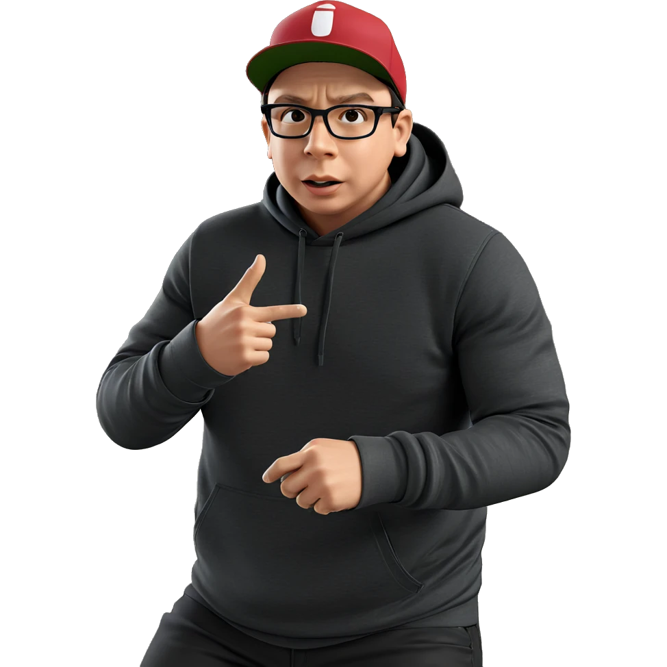 boy in hat outdoors emoji