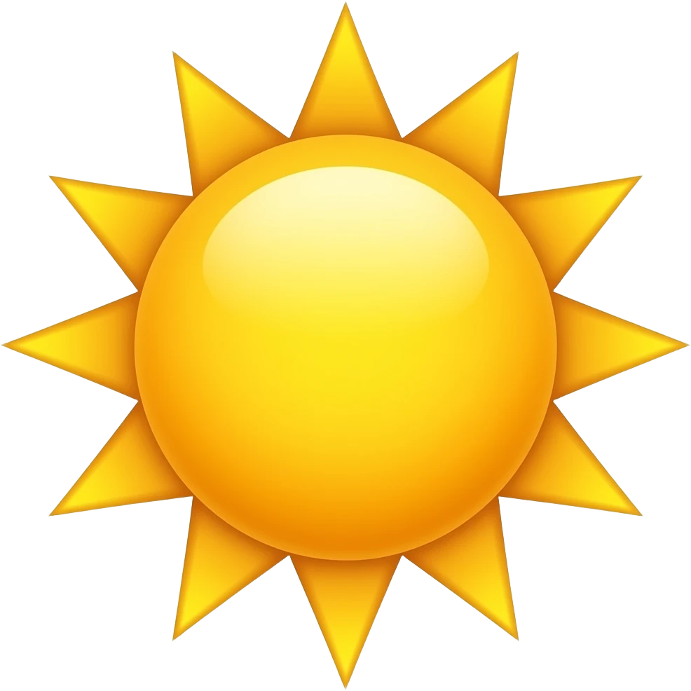 Emoji de un sol emoji