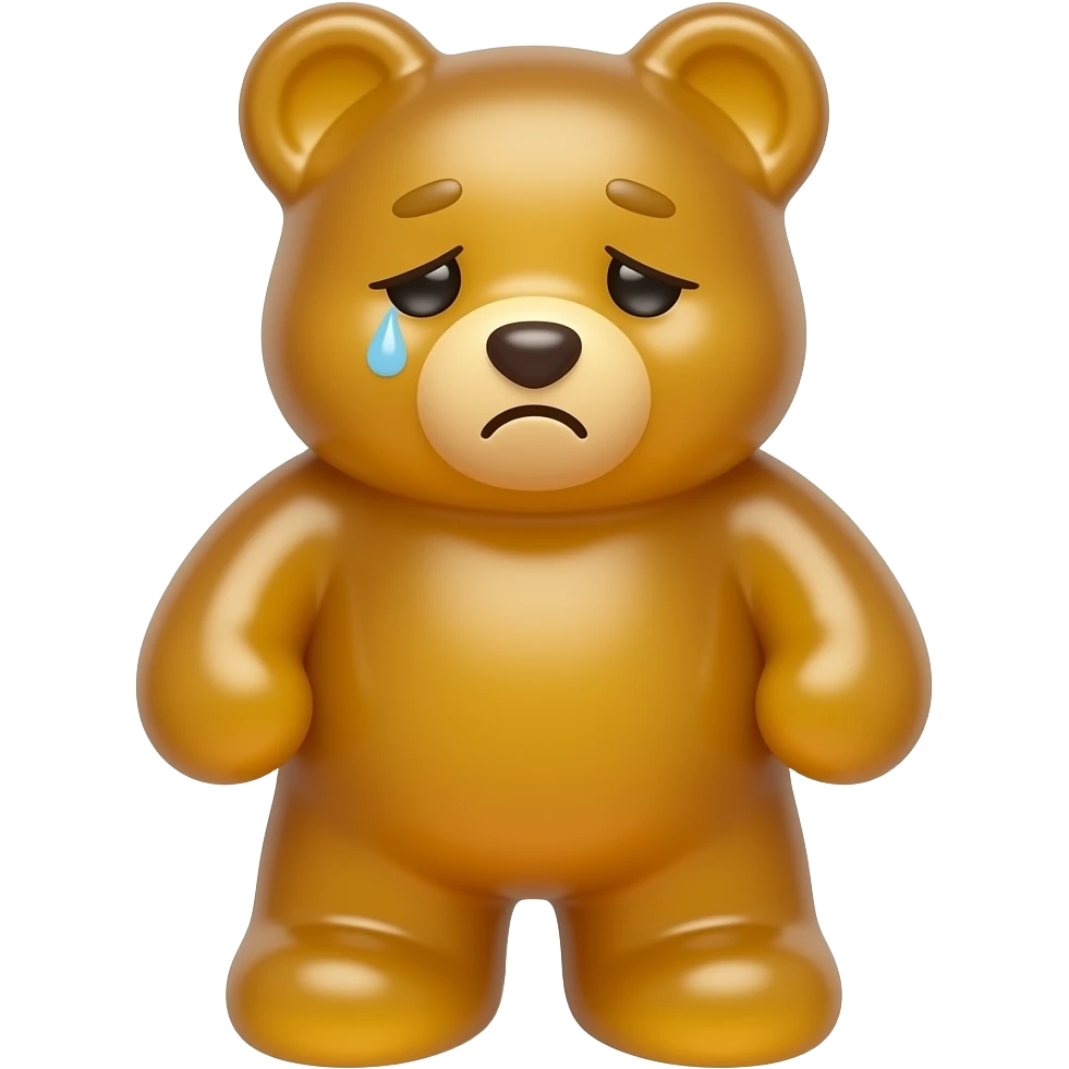 tired gummy bear emoji full body emoji