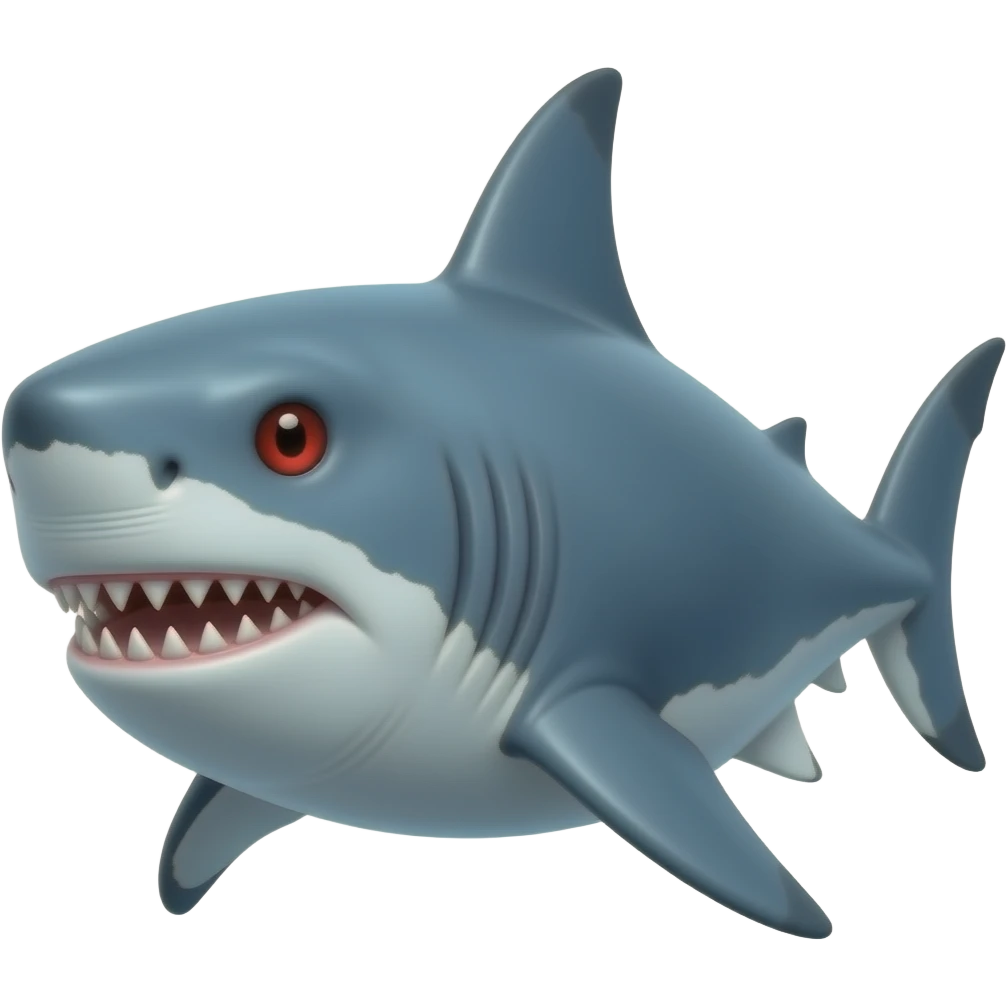 Megladon with red eyes emoji