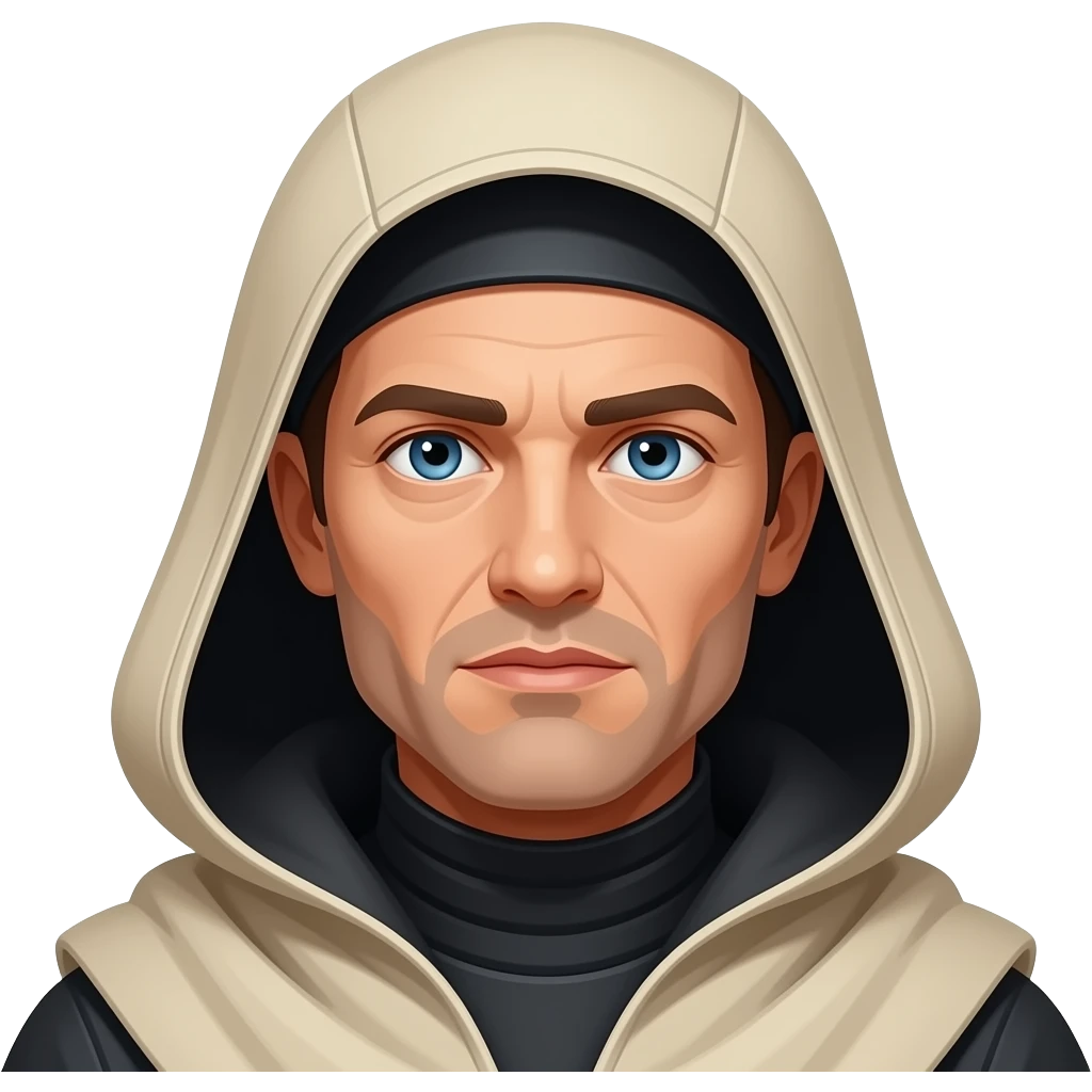 paul atreides  blue eyes with black beigehood in dune film emoji