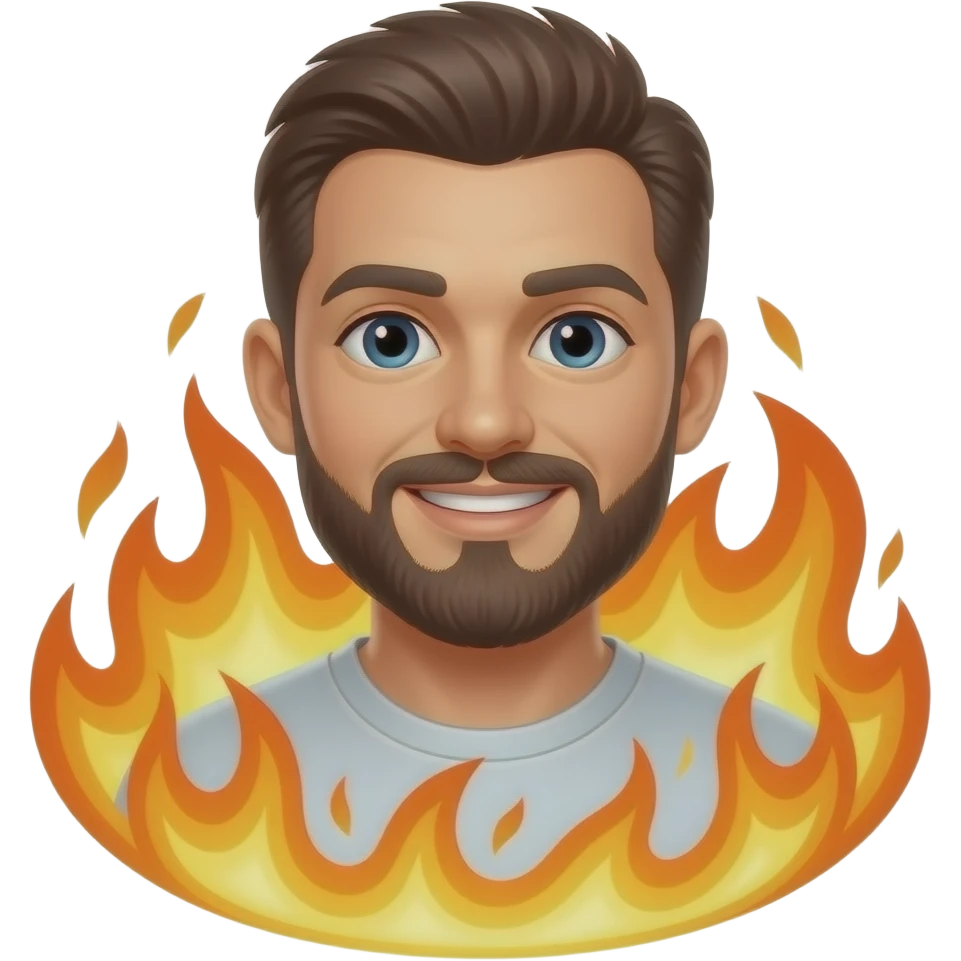 moving with flames emoji