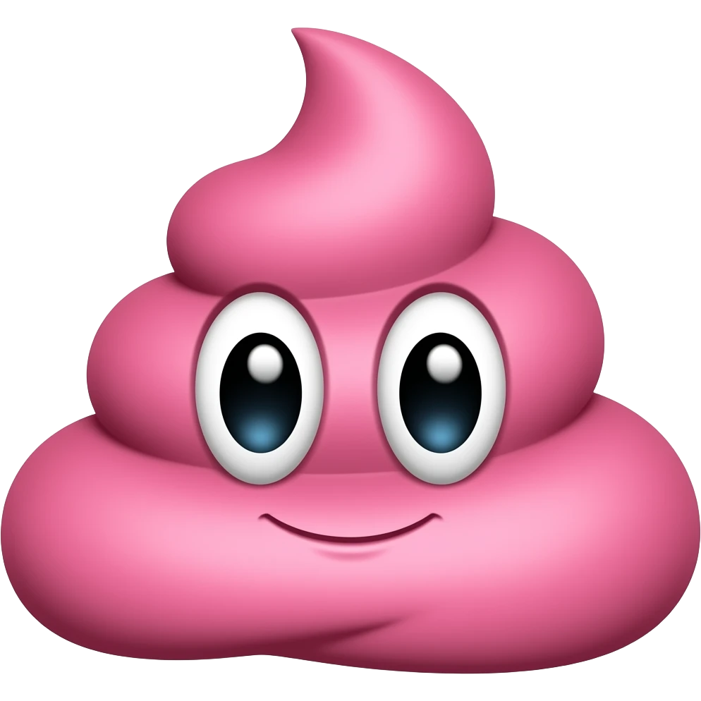 Quiero la misma caca pero rosa emoji