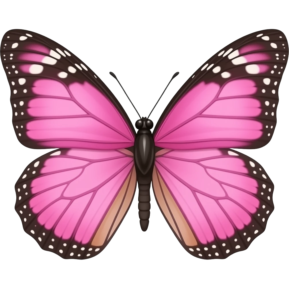 Dp   pink butterfly emoji