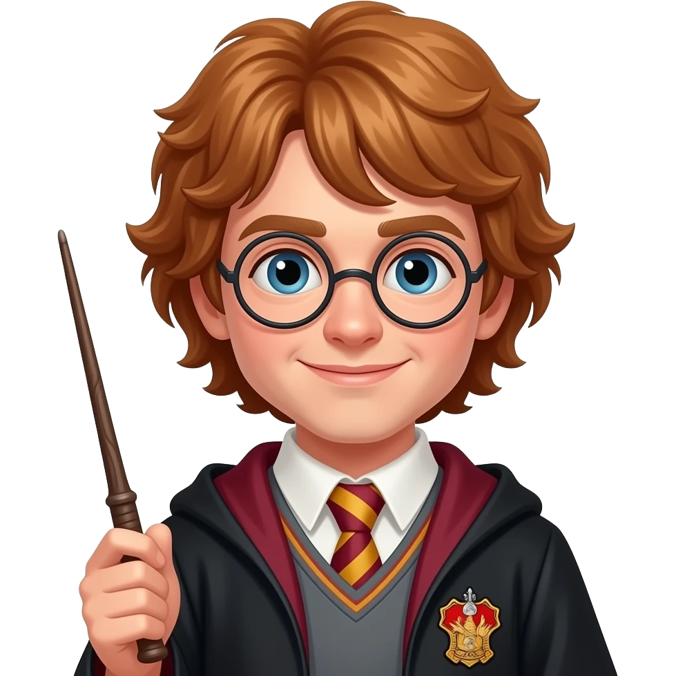 ron weasley with wand emoji