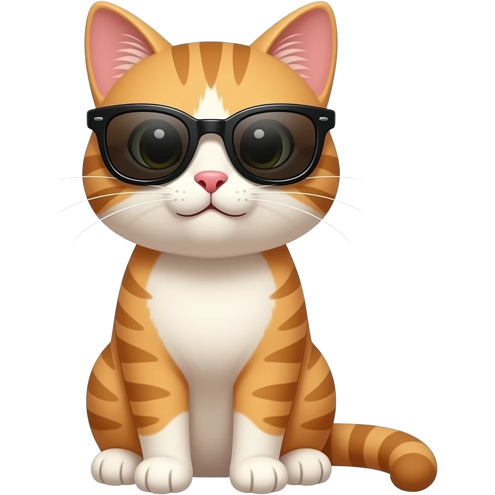 Cat wearing sunglasses emoji