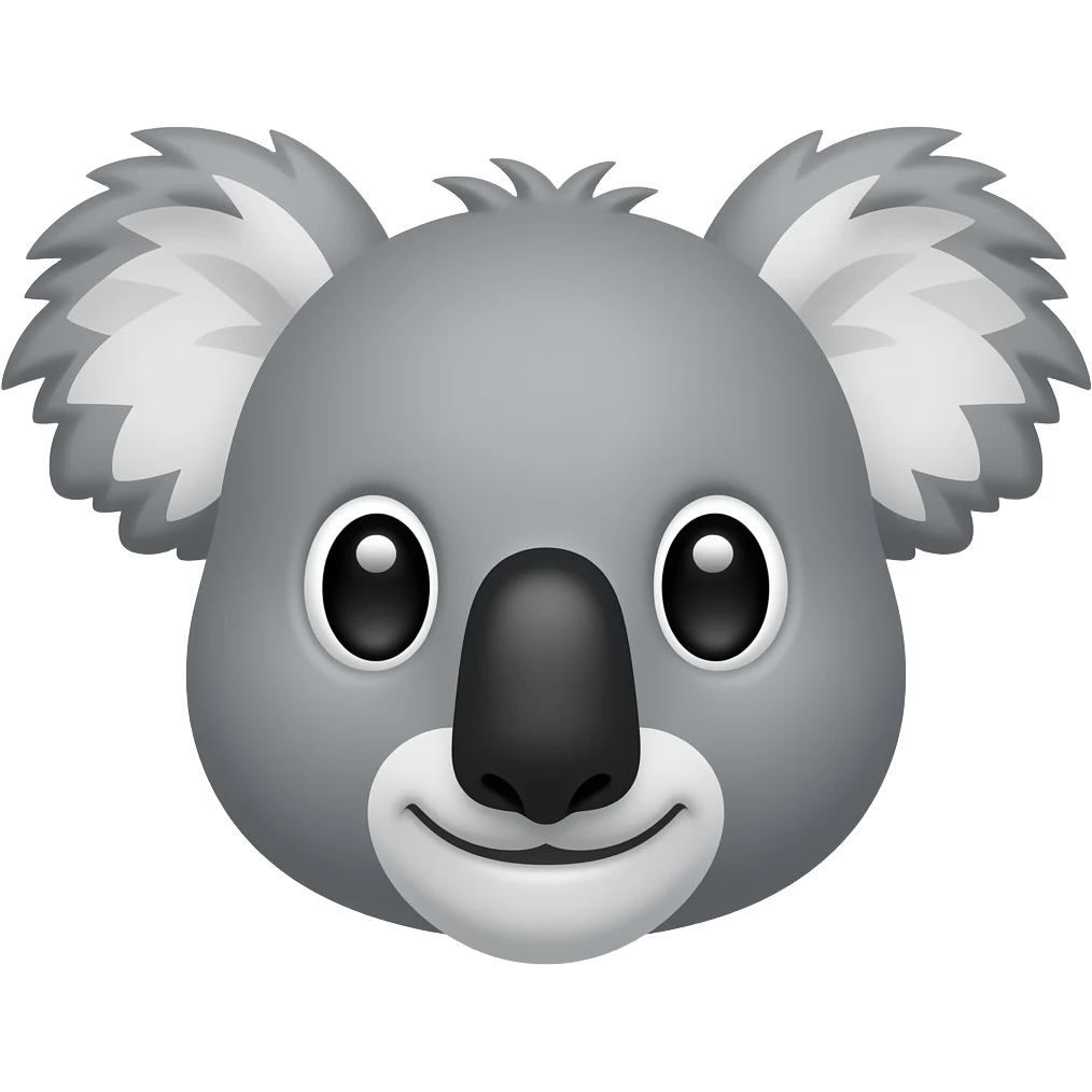 koala head emoji