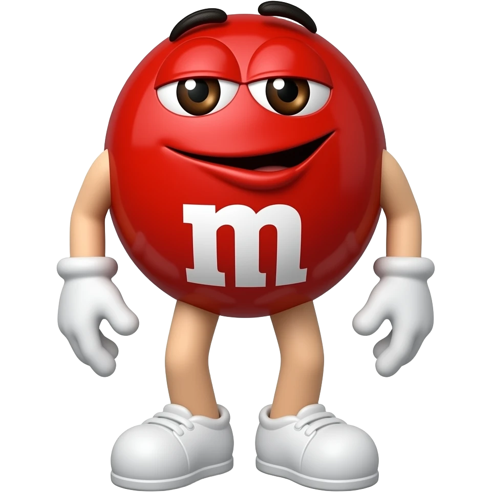 Red (M&M's) full body emoji