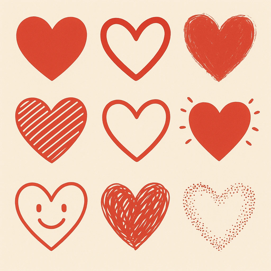 Heart styles emoji