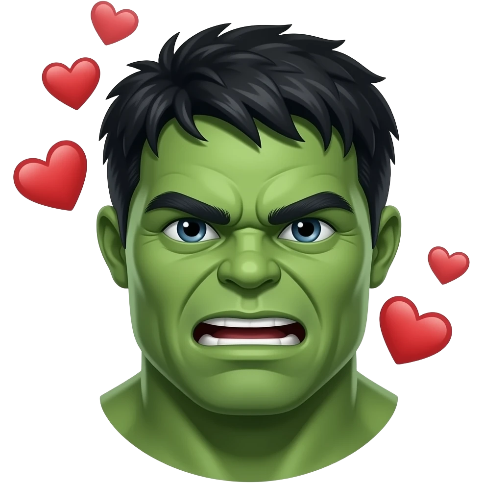 Hulk love emoji