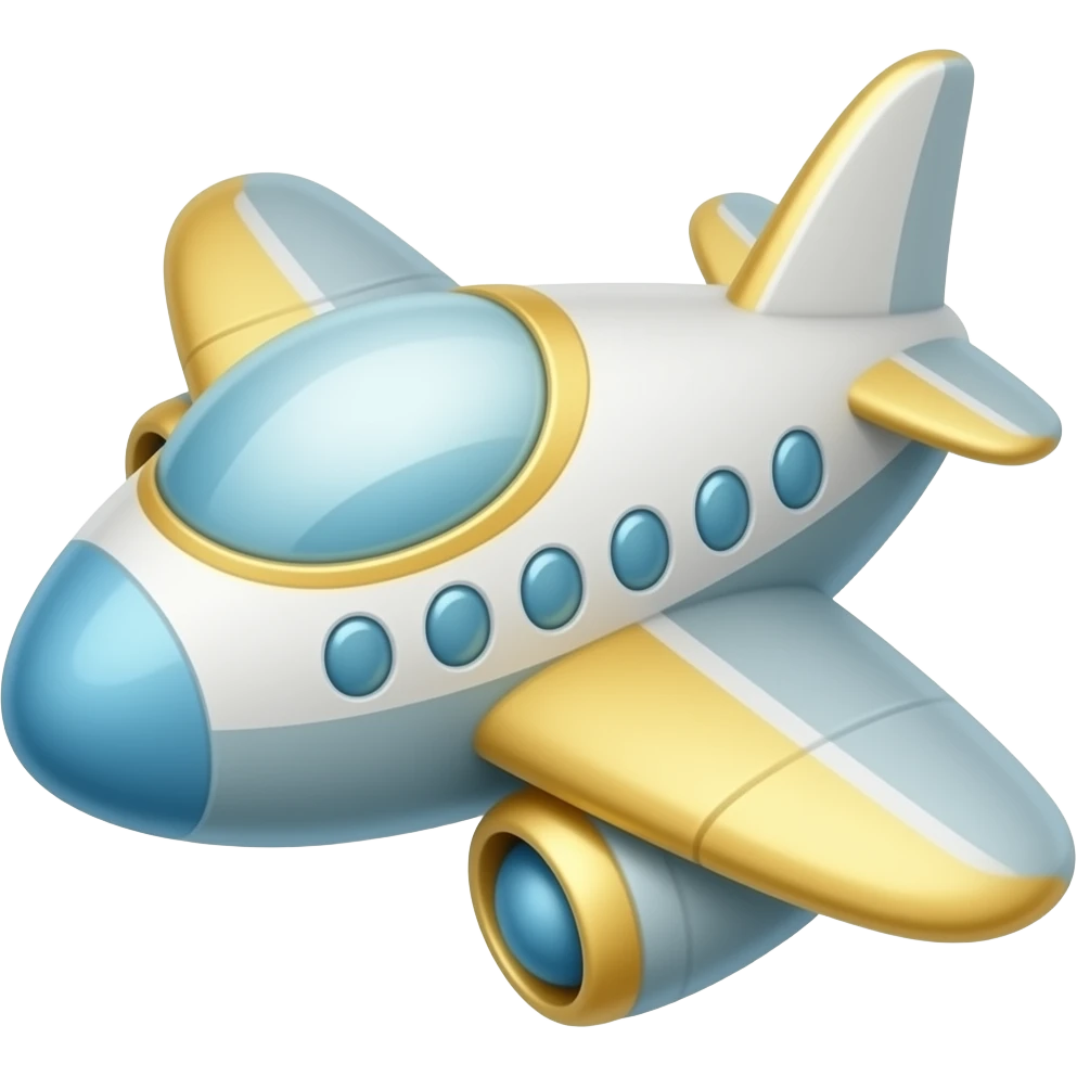 Airplane cute emoji