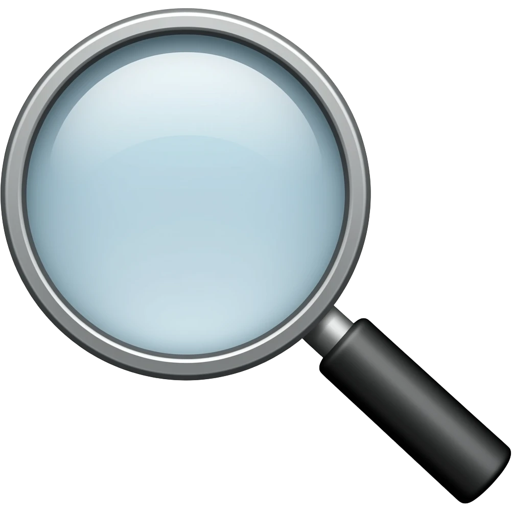 magnifying glass emoji