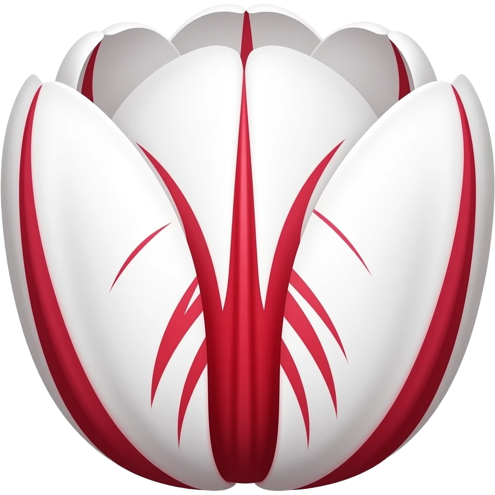 semper augustus tulip (white with red lines) emoji