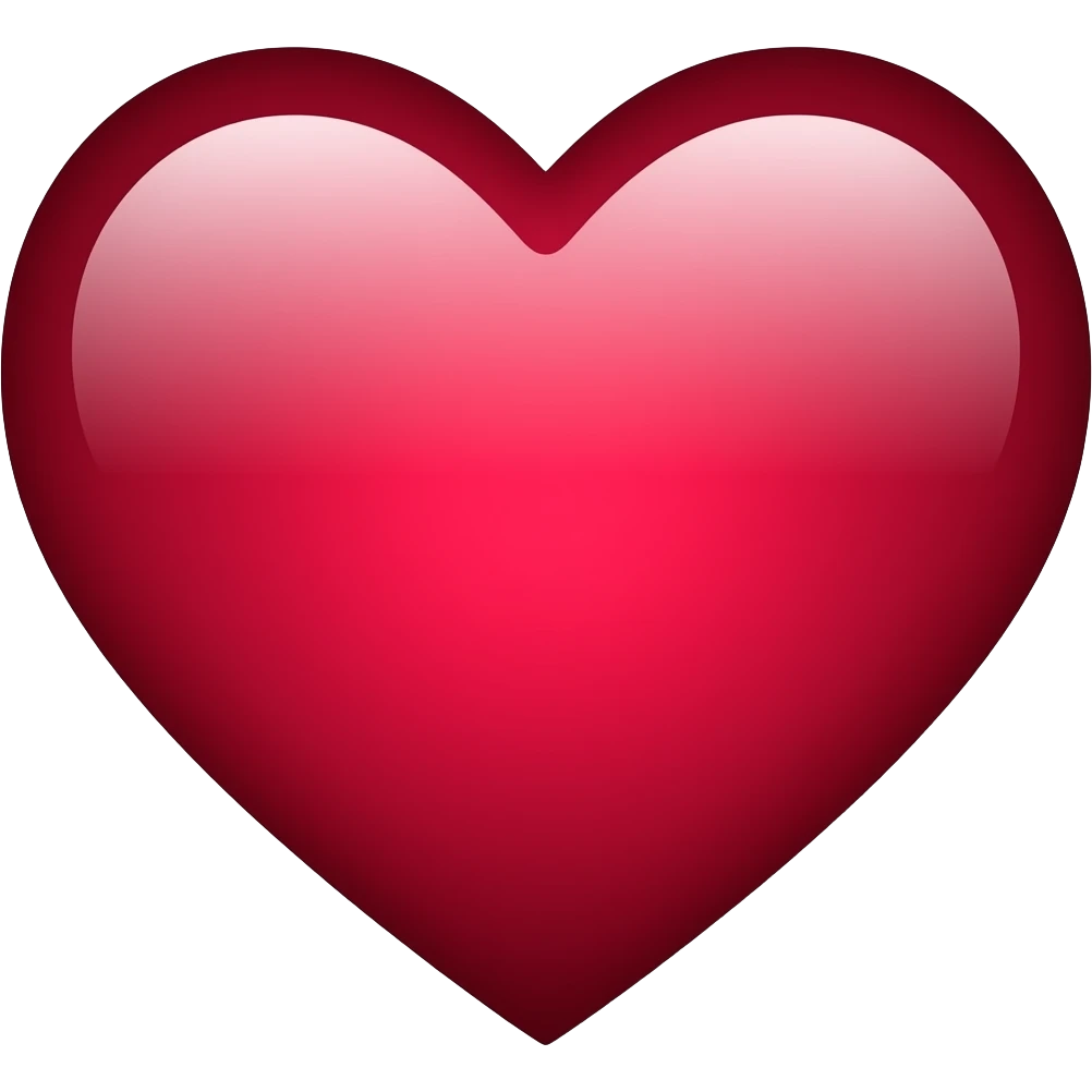 Maroon+ red heart emoji