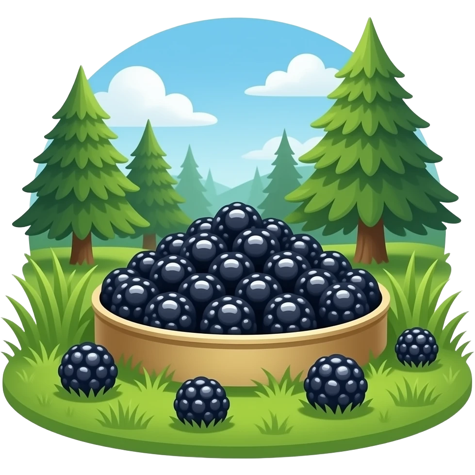 Bolas de caviar pero no en un plato sino en la naturaleza emoji