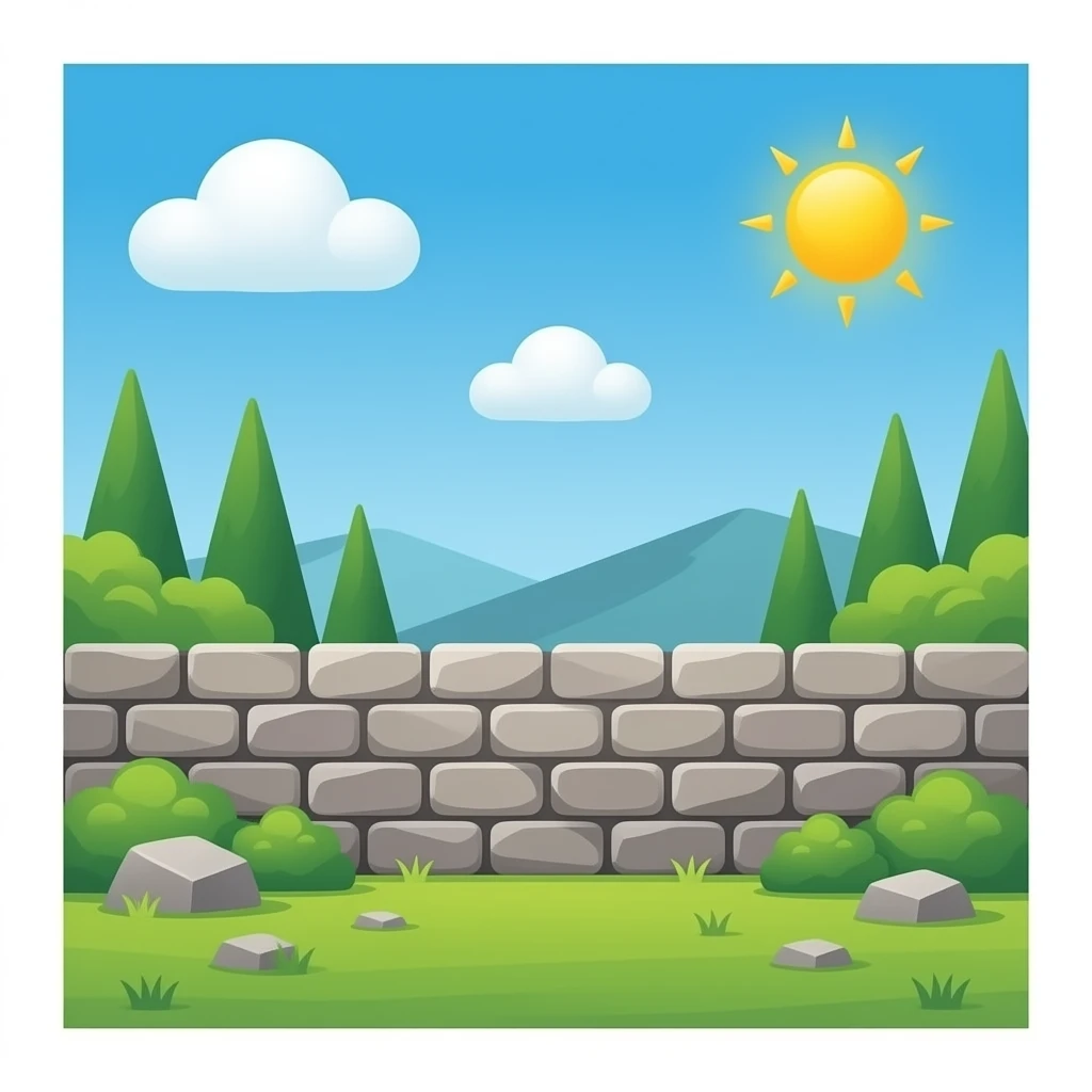 Only stone wall emoji