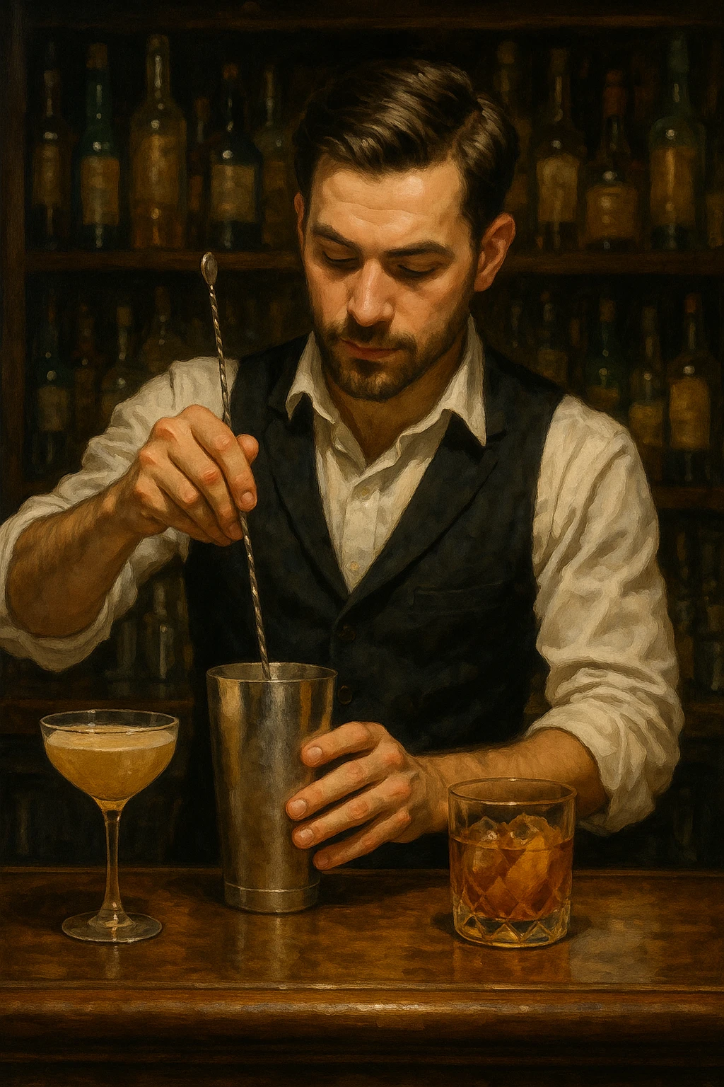 bartender mixing drinks emoji