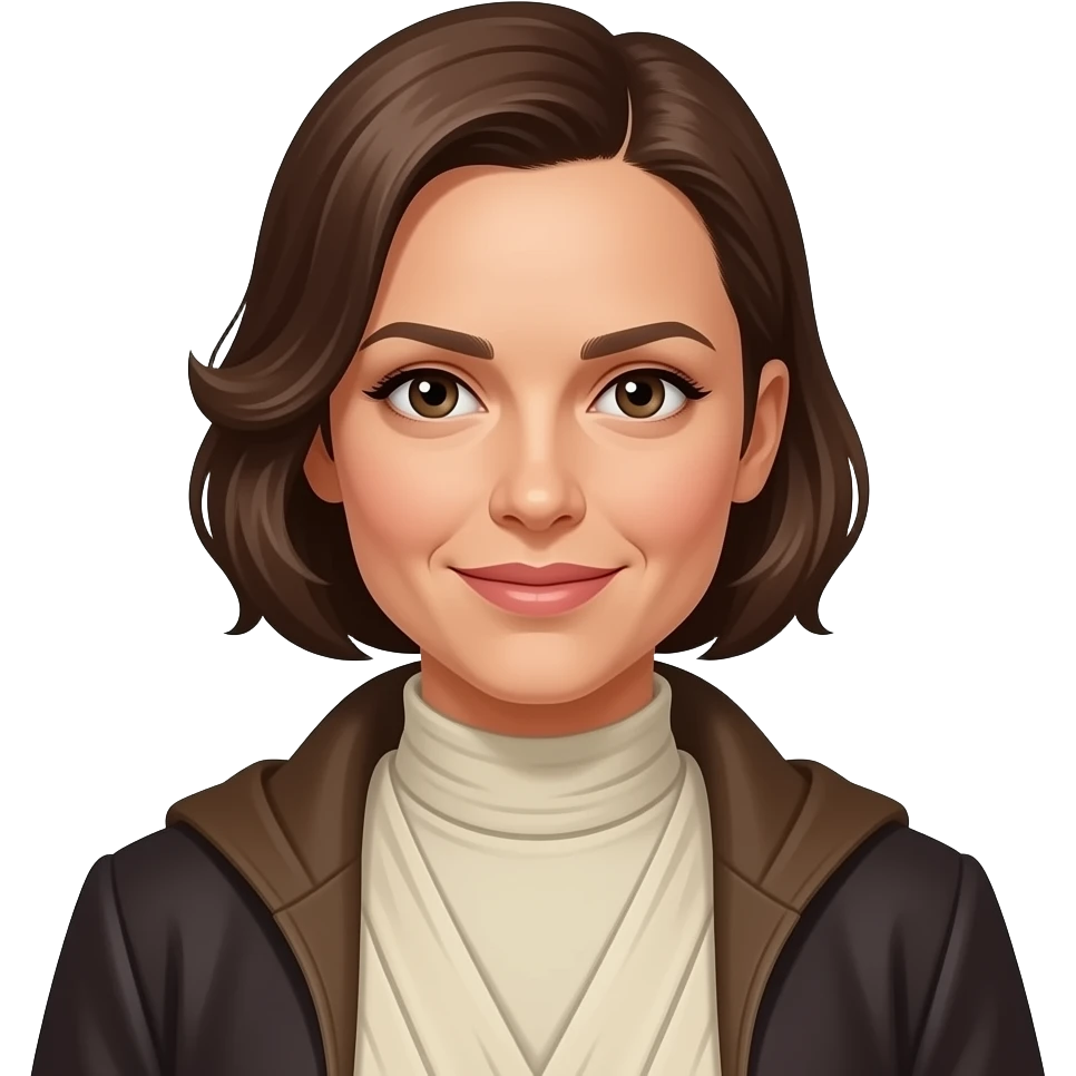 An emoji of Nathalie portman in star wars emoji