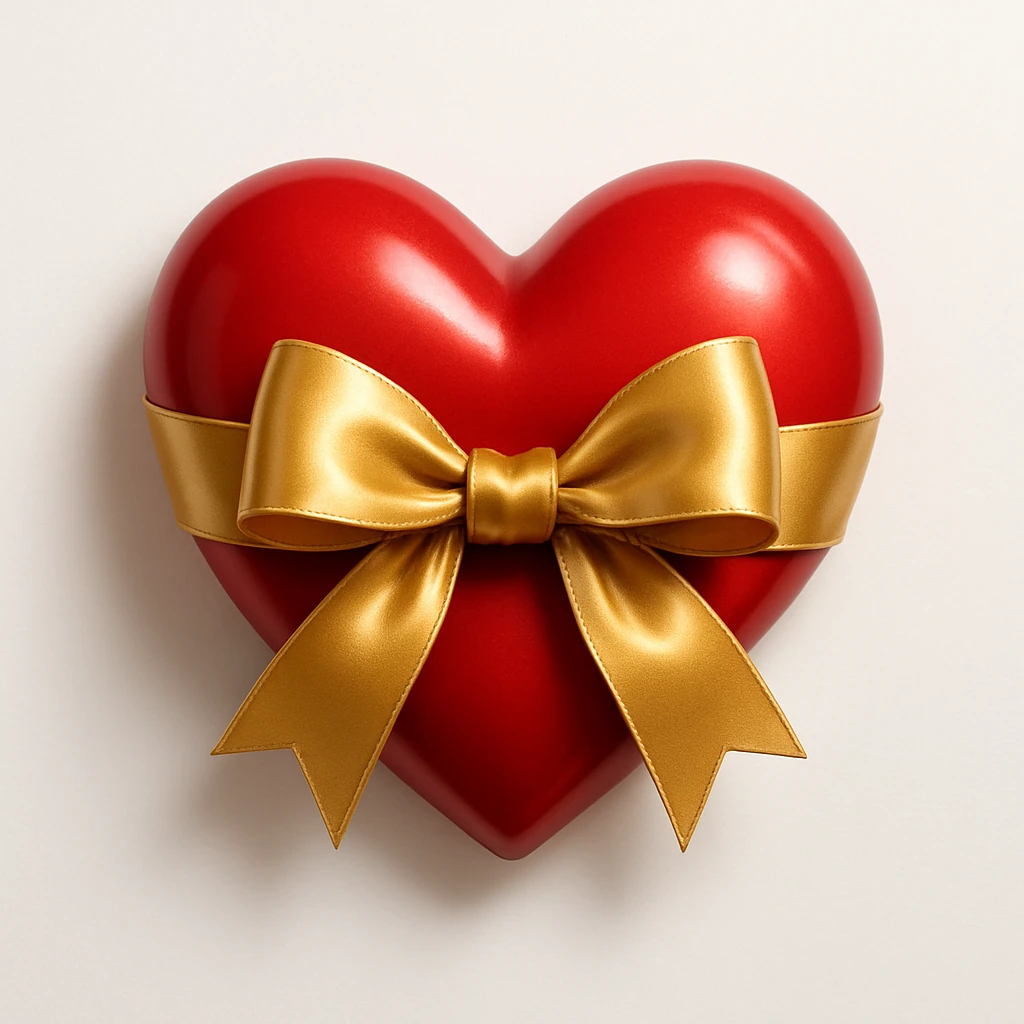 heart with a bow emoji