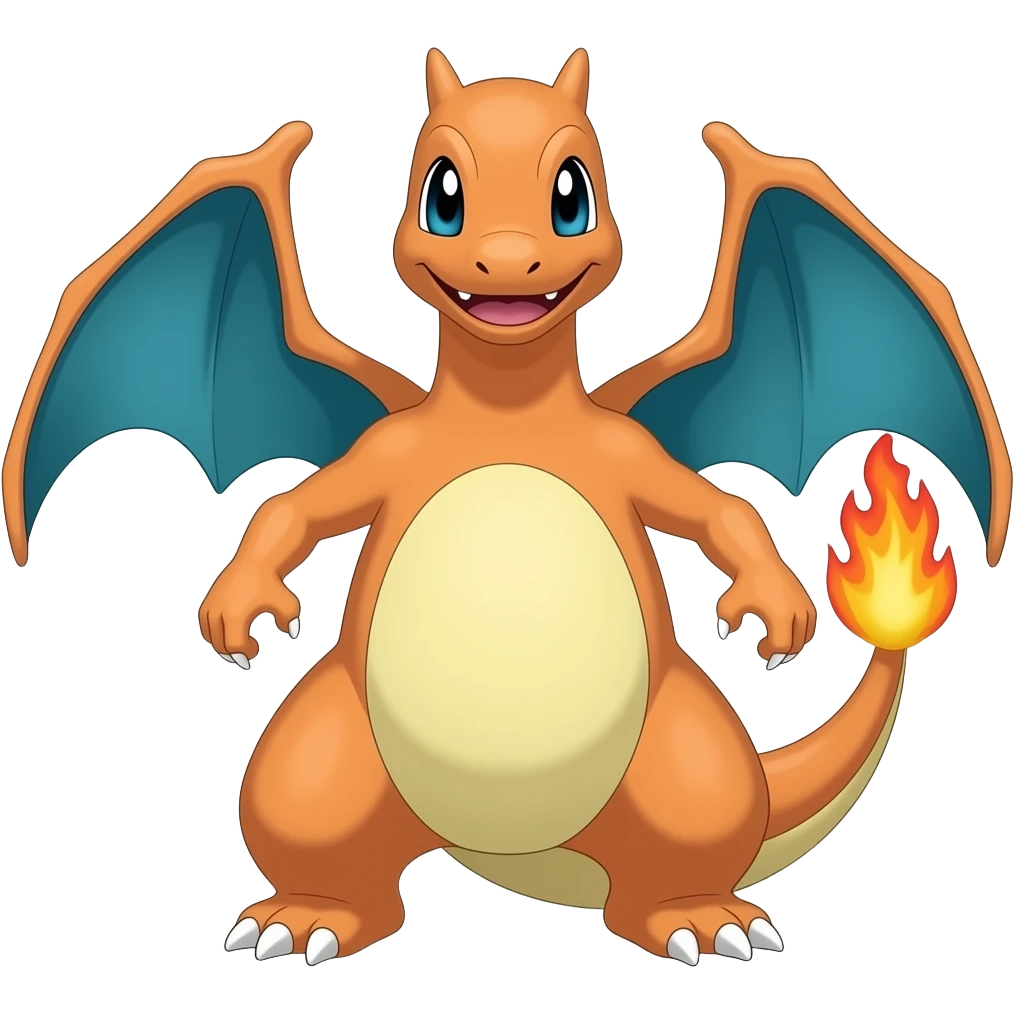 Pokémon dracaufeuvetsion emoji emoji