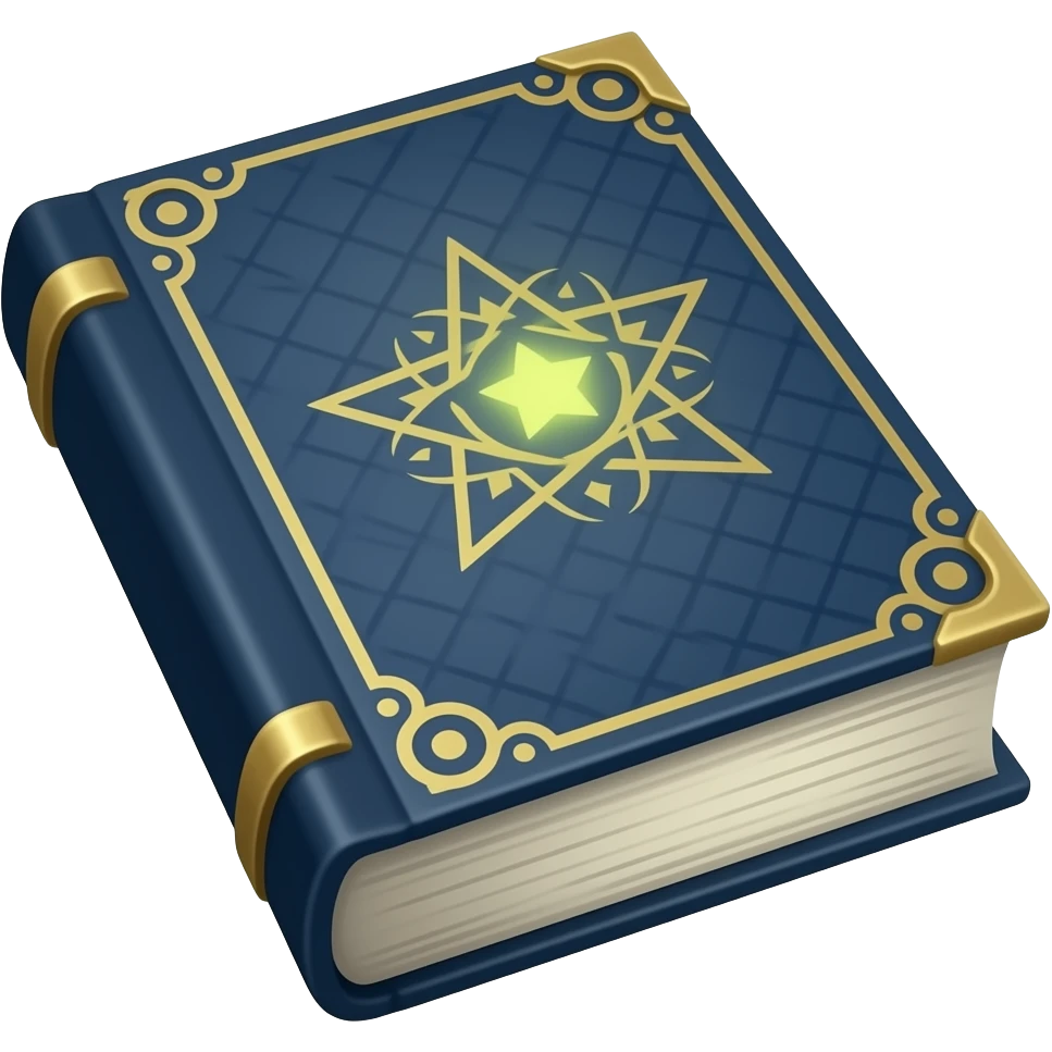dark blue spell book emoji