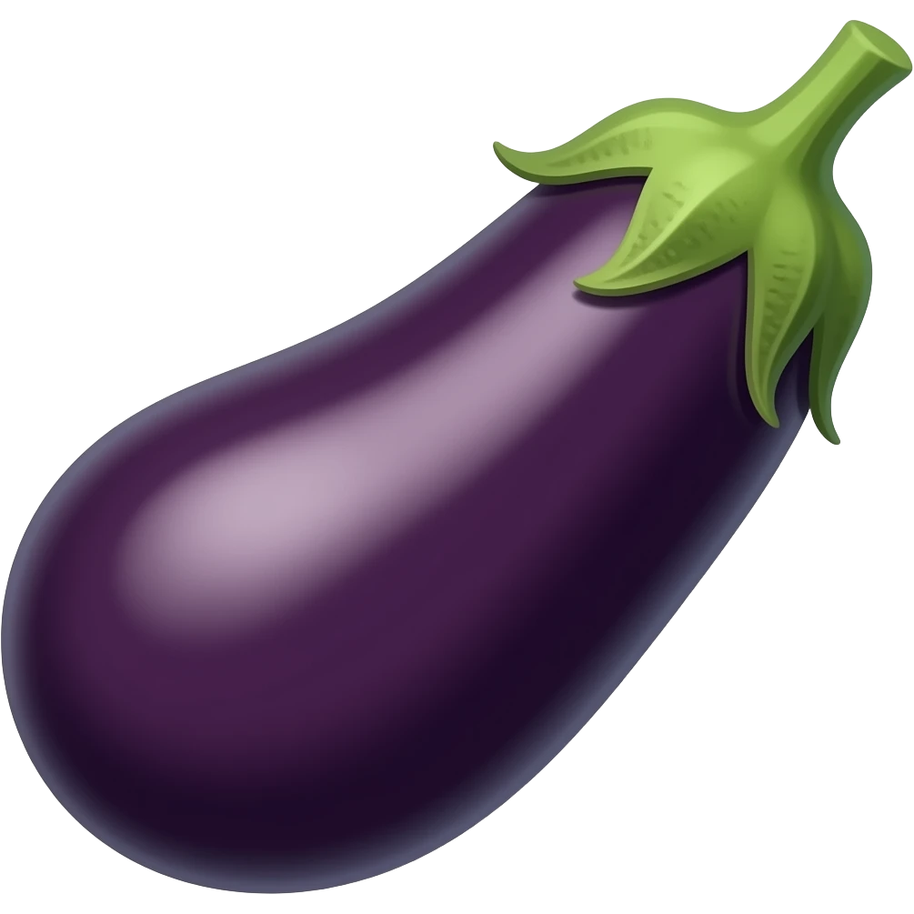 downward pointing eggplant emoji