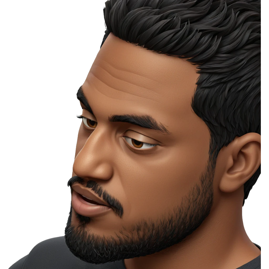 realistic male portrait with beard emoji