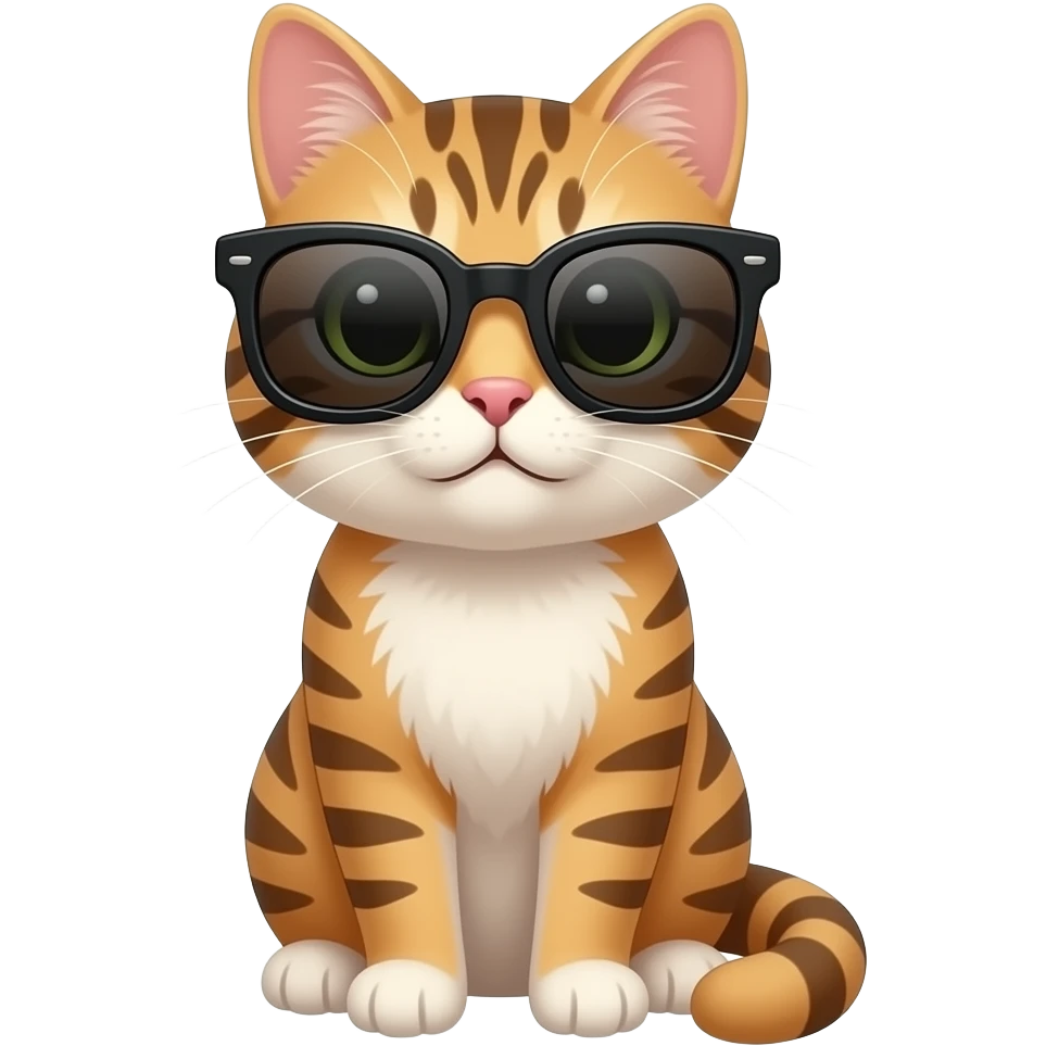 Cat wearing sunglasses emoji
