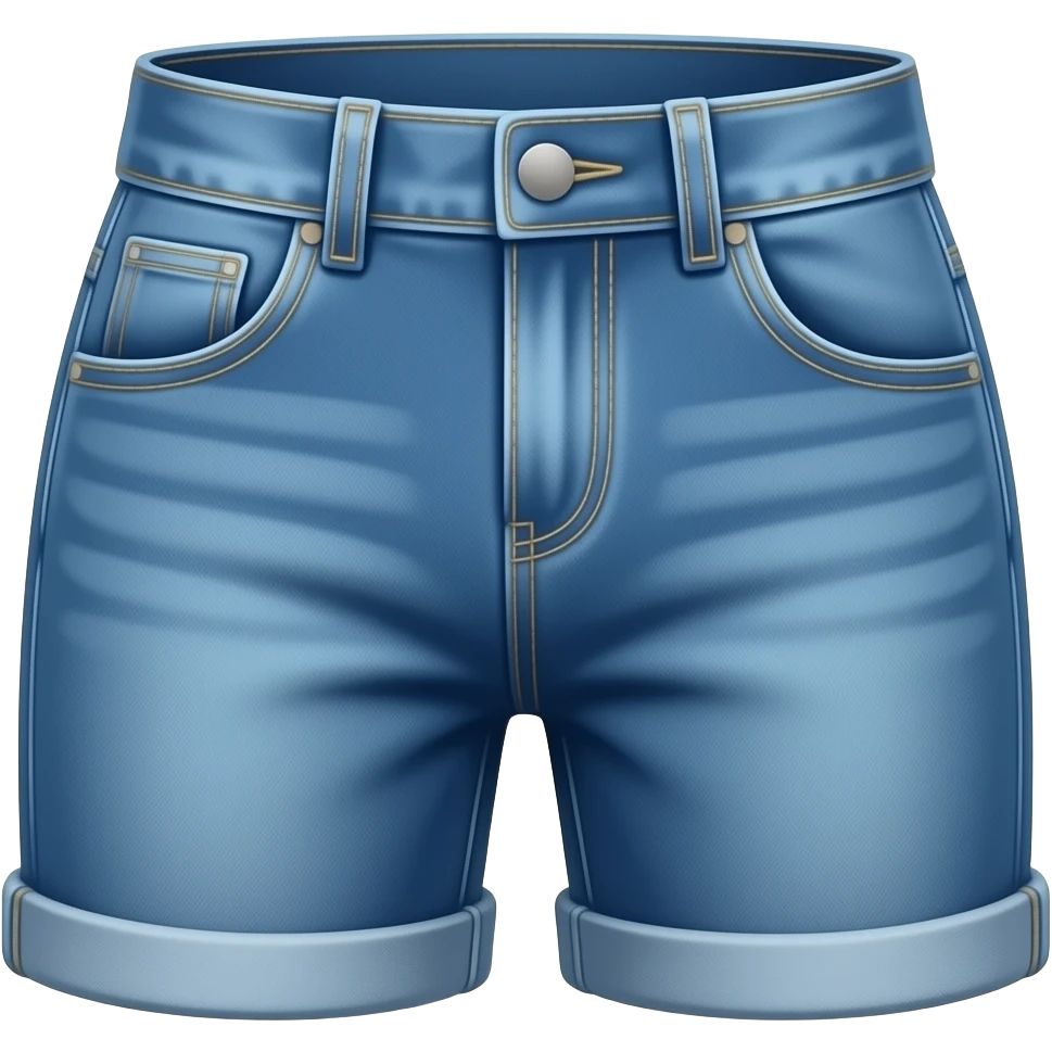 sagging pants emoji, low-rise baggy jeans, visible waistband, simple minimal icon emoji