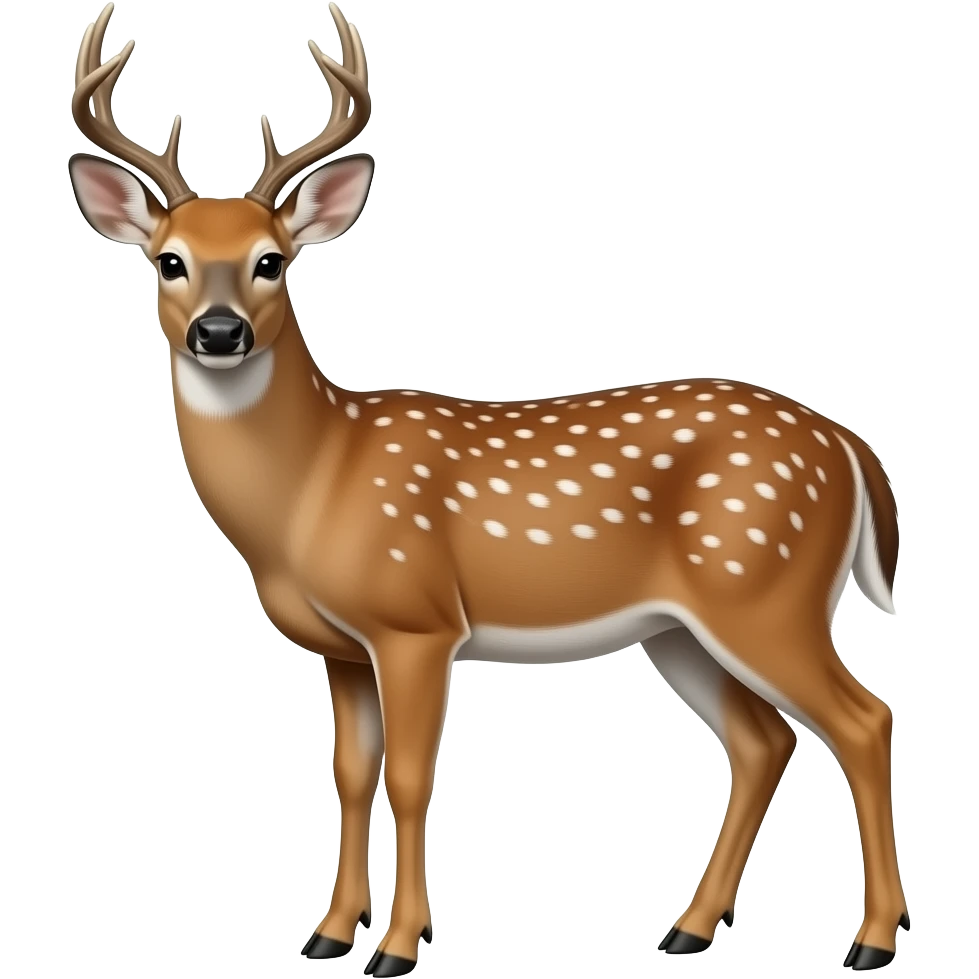 White tailed deer emoji