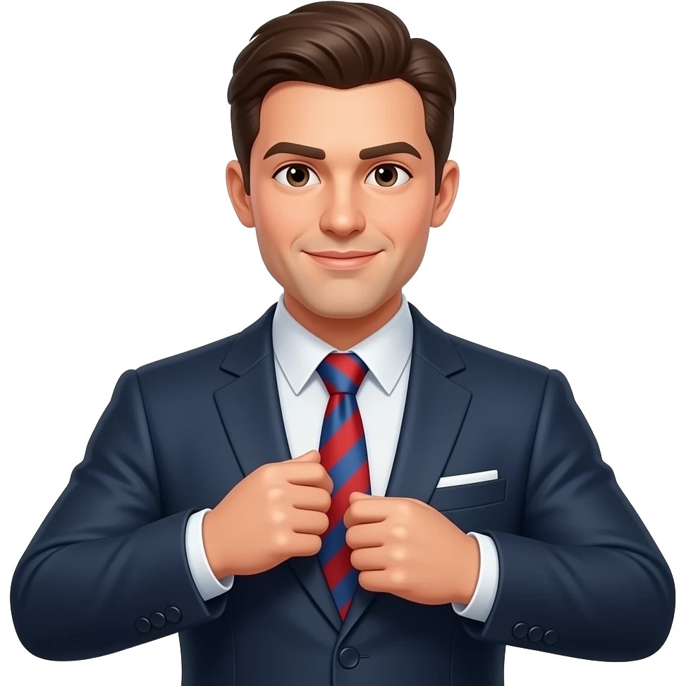 change outfit to suit emoji