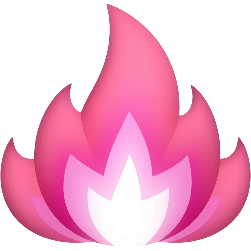pink fire emoji