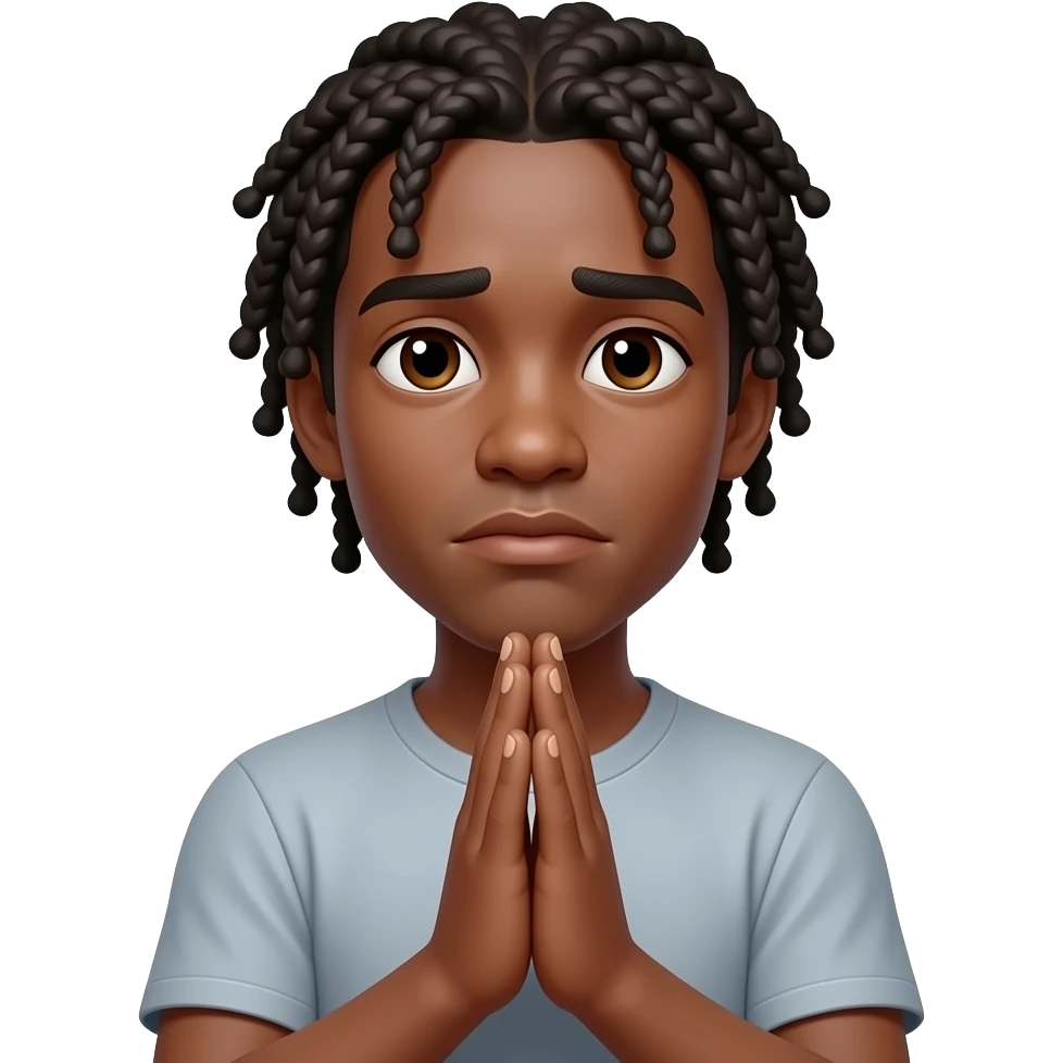 Shock nonchalant face tiney make t little sad do not show it clearly and claping hands like the calapping says wow so u dont love me and act like u dont care and make the guy a black guy with two strand twist and ate the age off 18 emoji