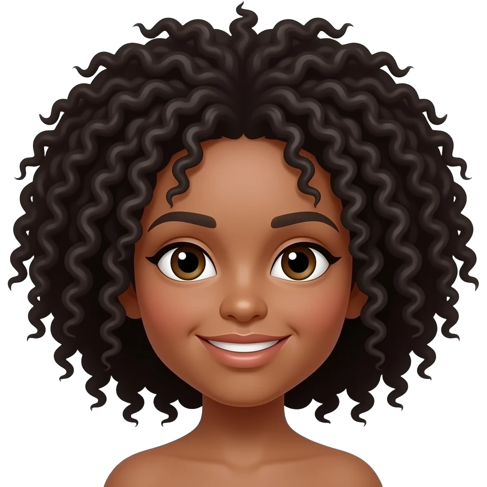 afro hairs emoji