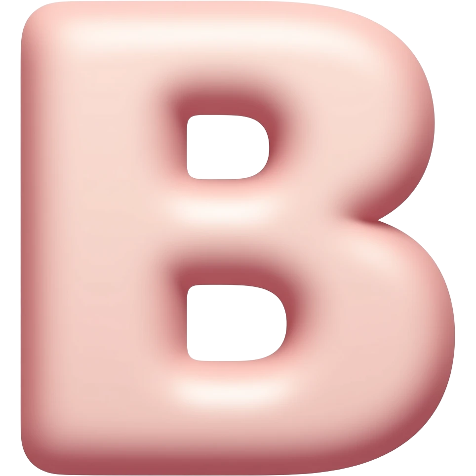 B cute emoji