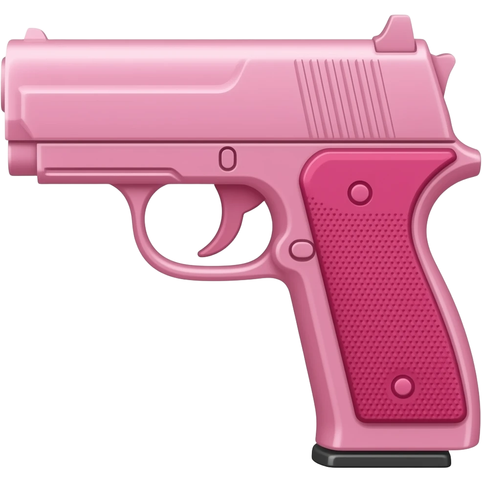 Pink gun emoji emoji