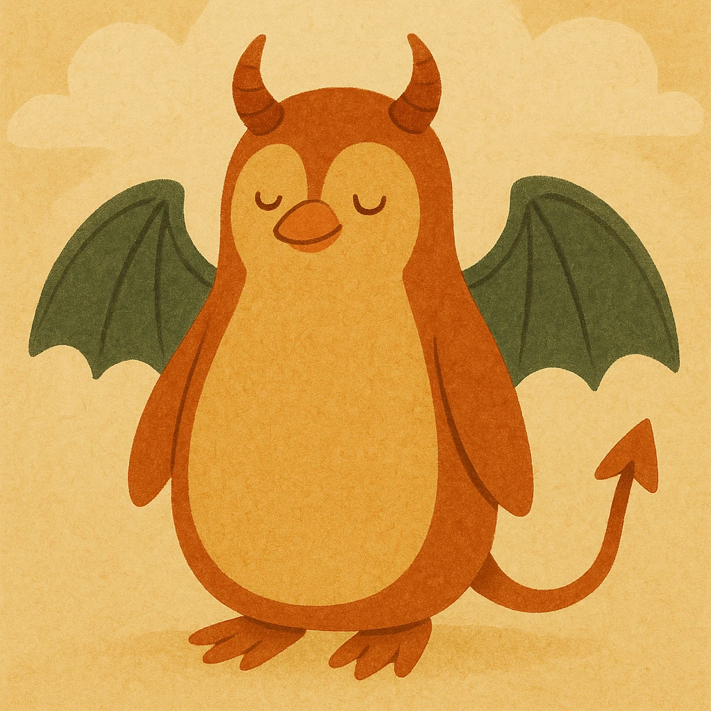 linux penguin demon emoji