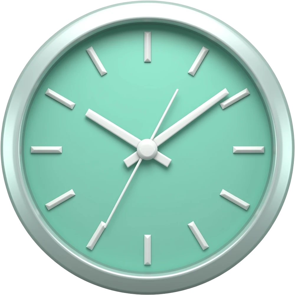 Reloj color mint hazlo de pared emoji