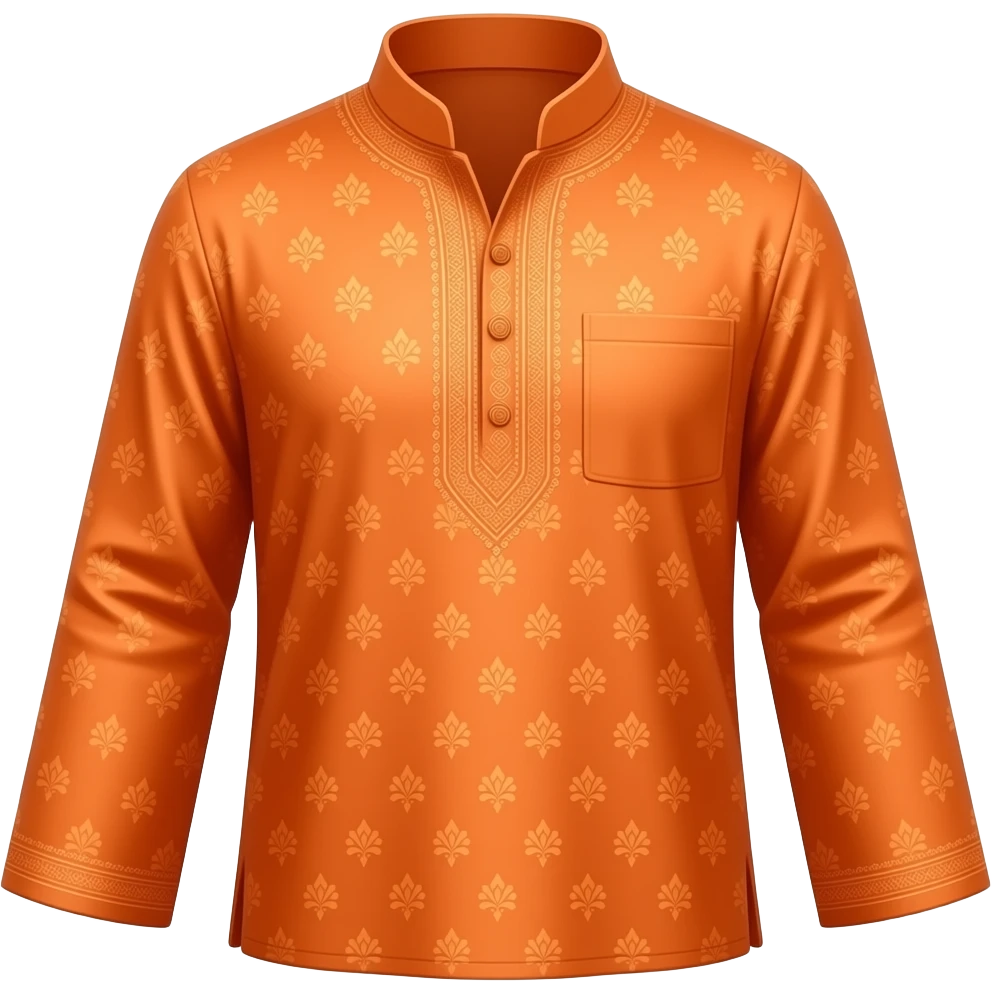 Orange shalwar kameez emoji