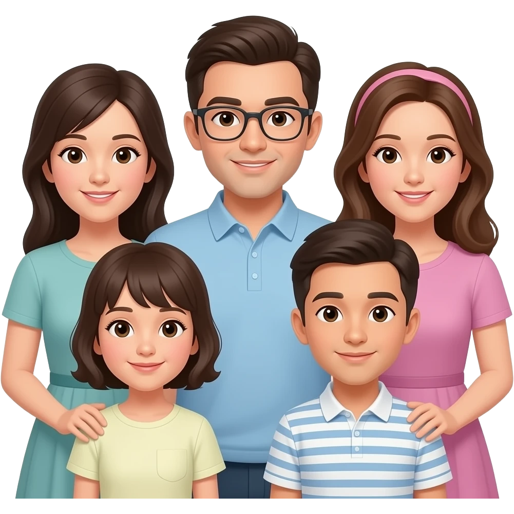 family of six emoji