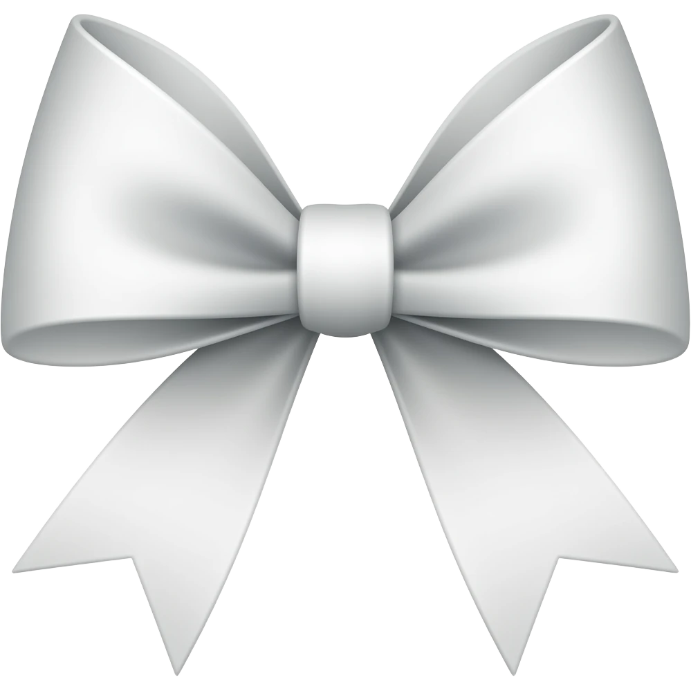 White bow emoji
