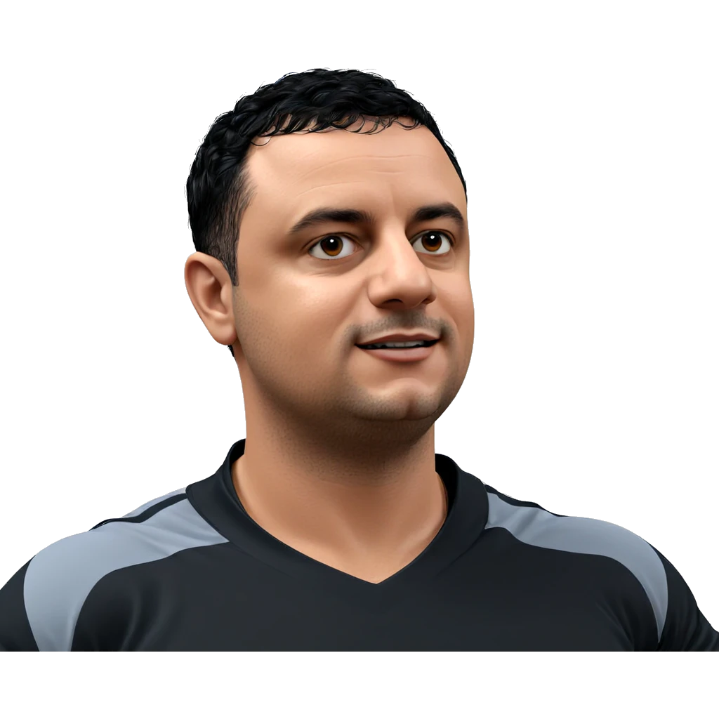 realistic portrait of sporty male emoji