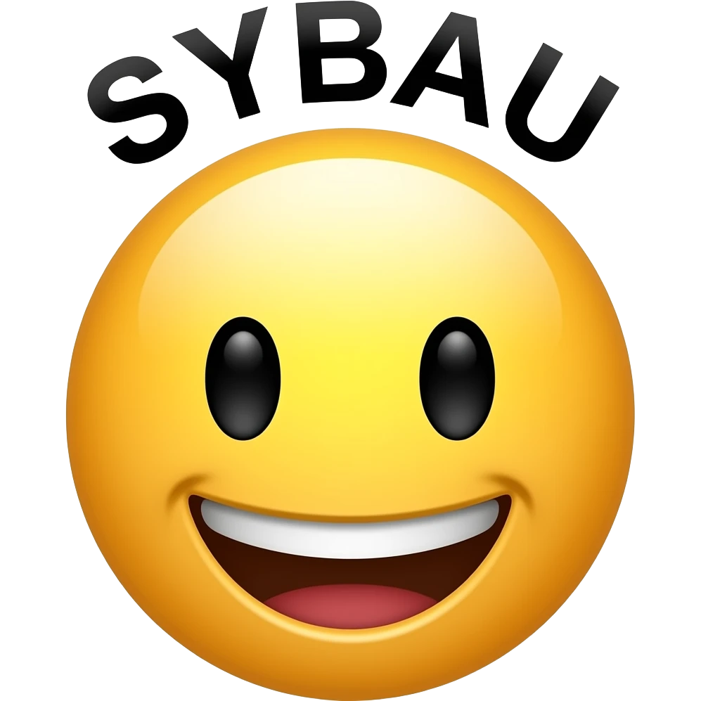 MAKE A EMOJI BUT WRITE SYBAU AT UP emoji