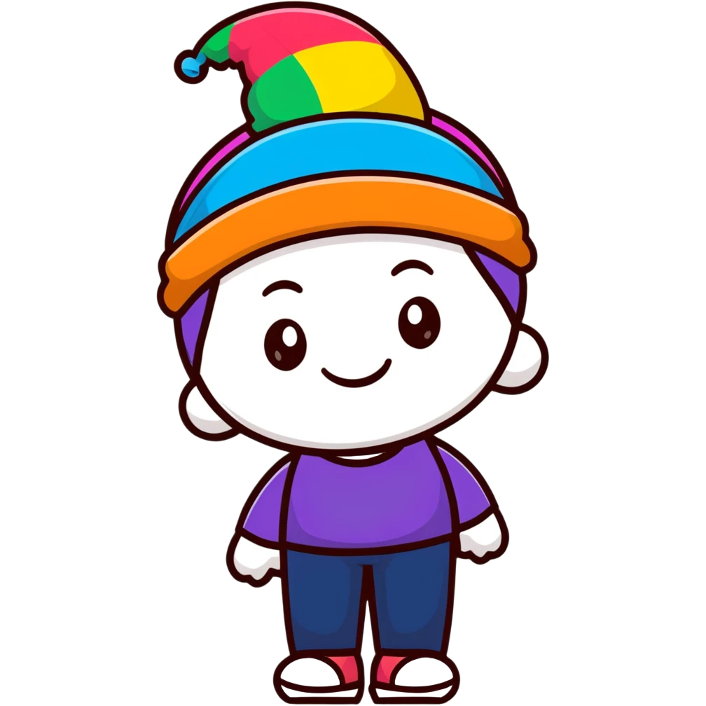 Rainbow hat emoji