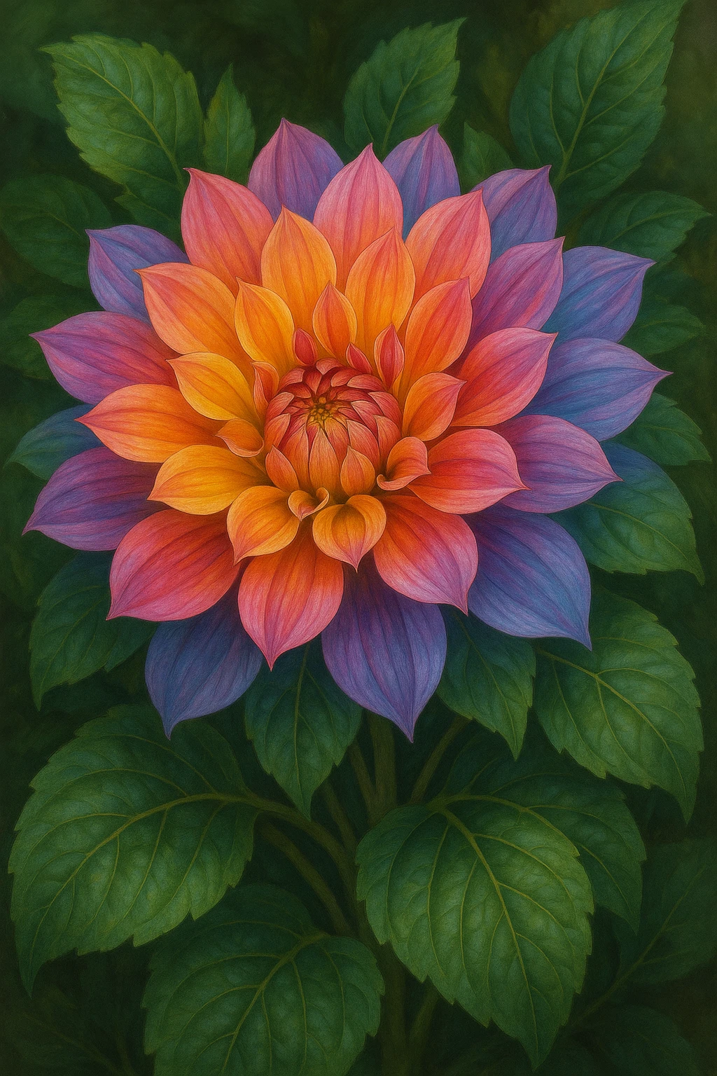 a blooming flower emoji