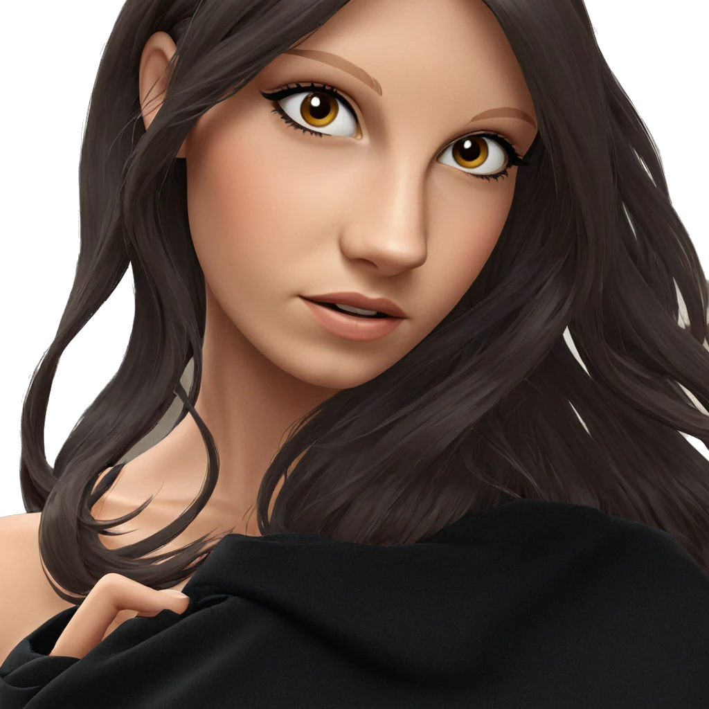 realistic portrait of girl emoji