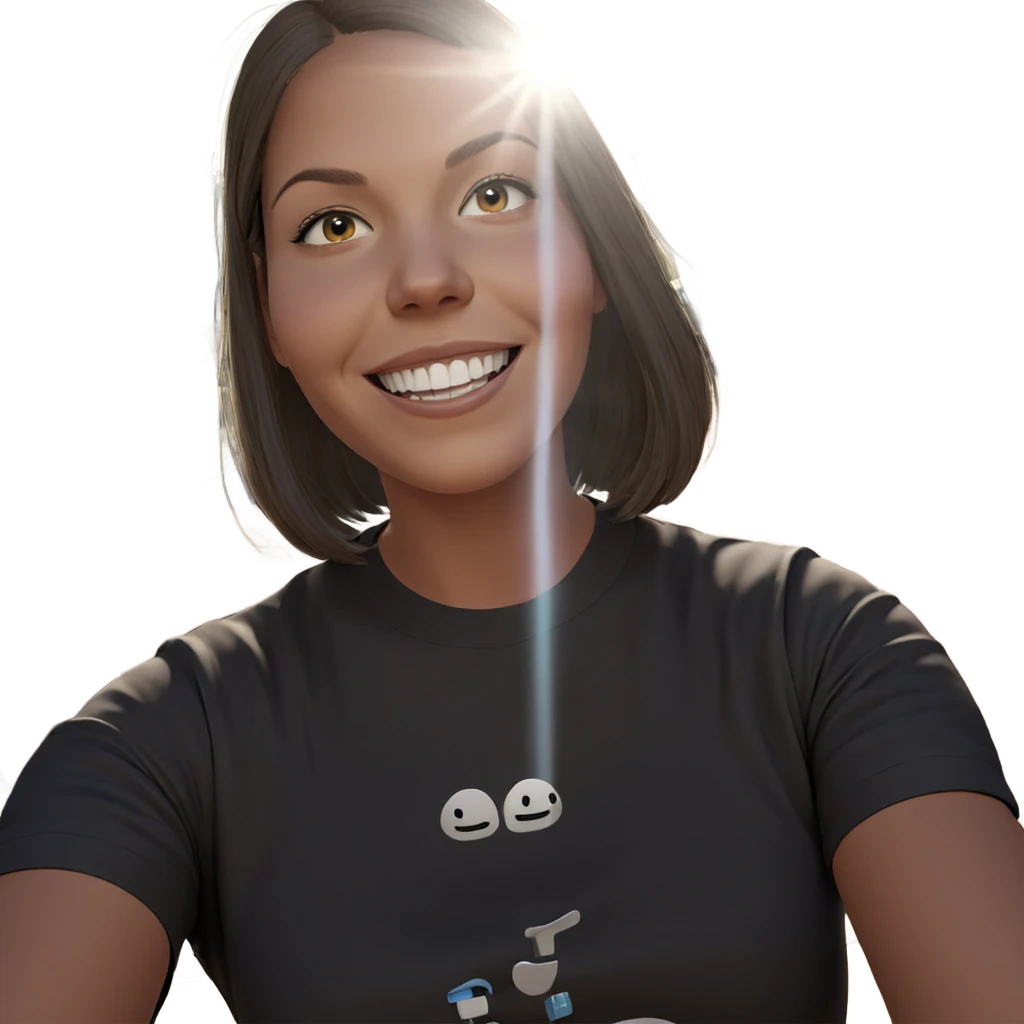 smiling girl with car outdoors emoji