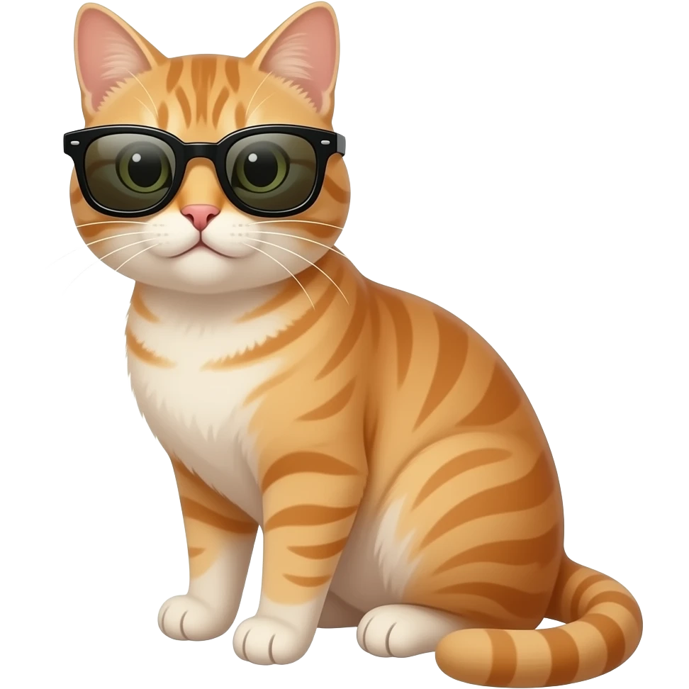 Cat wearing sunglasses emoji