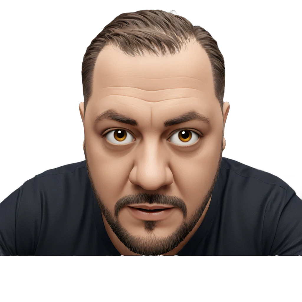 male portrait with beard emoji