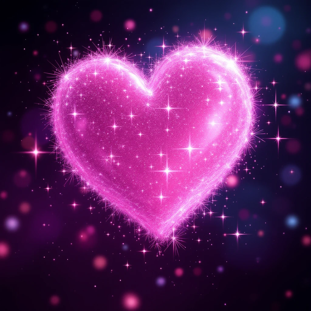 pink heart emoji with sparkles emoji